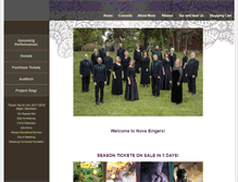 Tablet Screenshot of novasingers.com